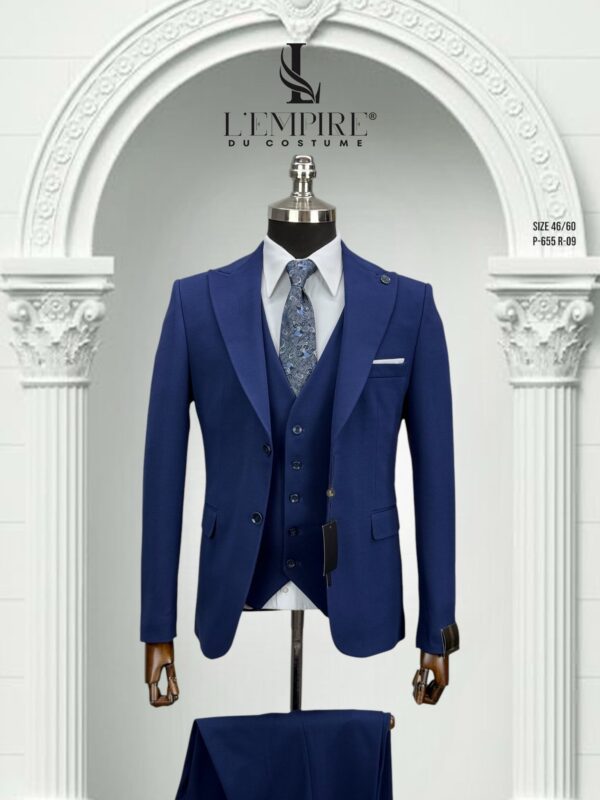 COSTUME 3 PIÈCES BLEU ROI