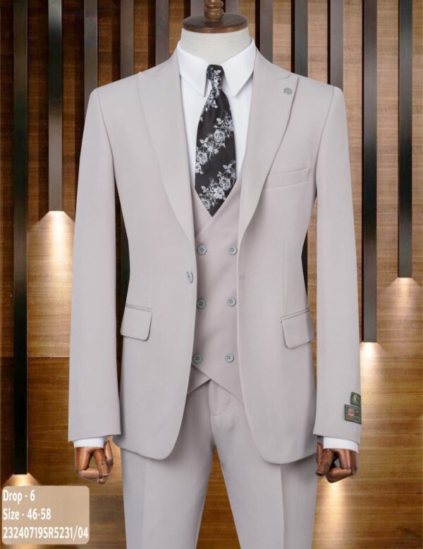 COSTUME 3 PIÈCES GRIS CLAIR
