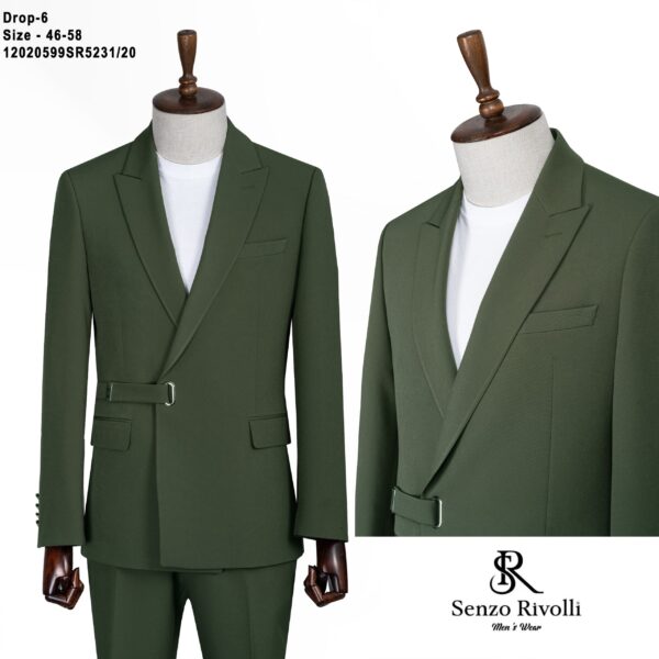 COSTUME KIMONO À SANGLE VERT MILITAIRE