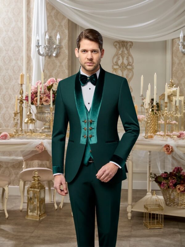 SMOKING PRESTIGE VERT COL VELOUR