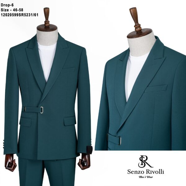 COSTUME KIMONO À SANGLE VERT TURQUOISE