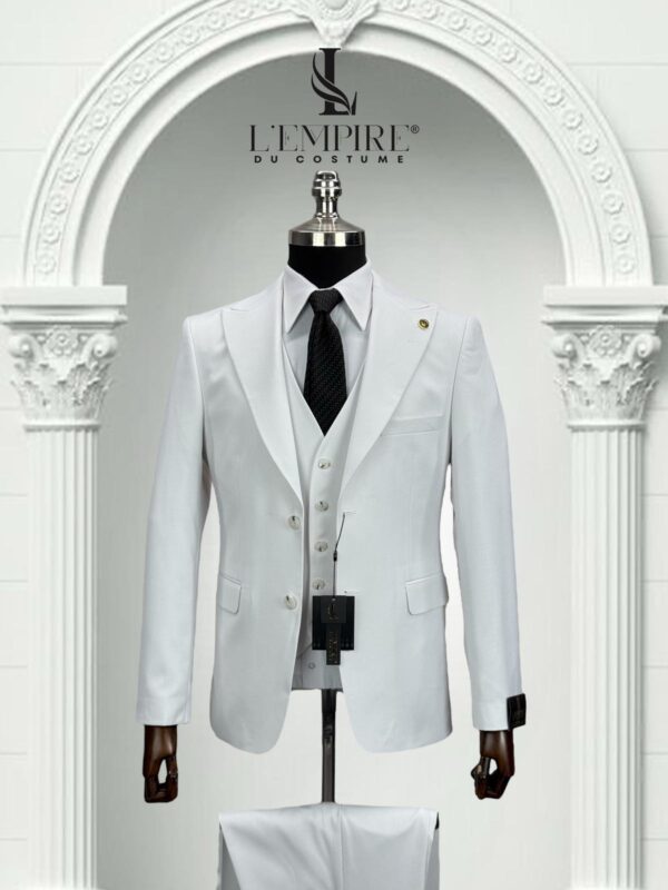 COSTUME 3 PIÈCES BLANC
