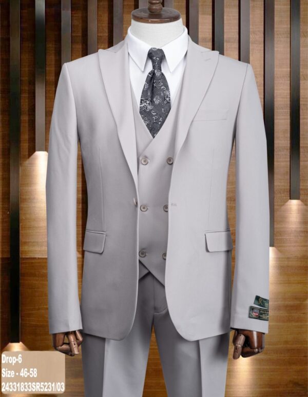 COSTUME 3 PIÈCES GRIS