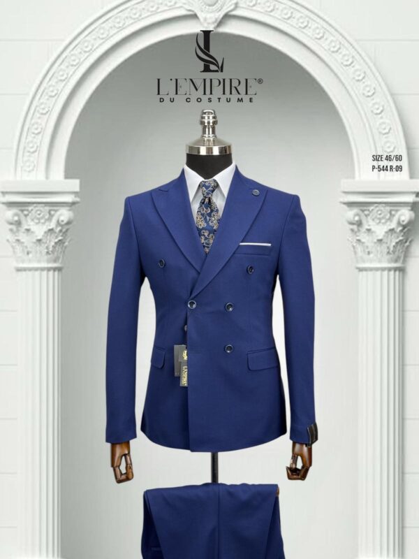 COSTUME CROISÉ BLEU ROI