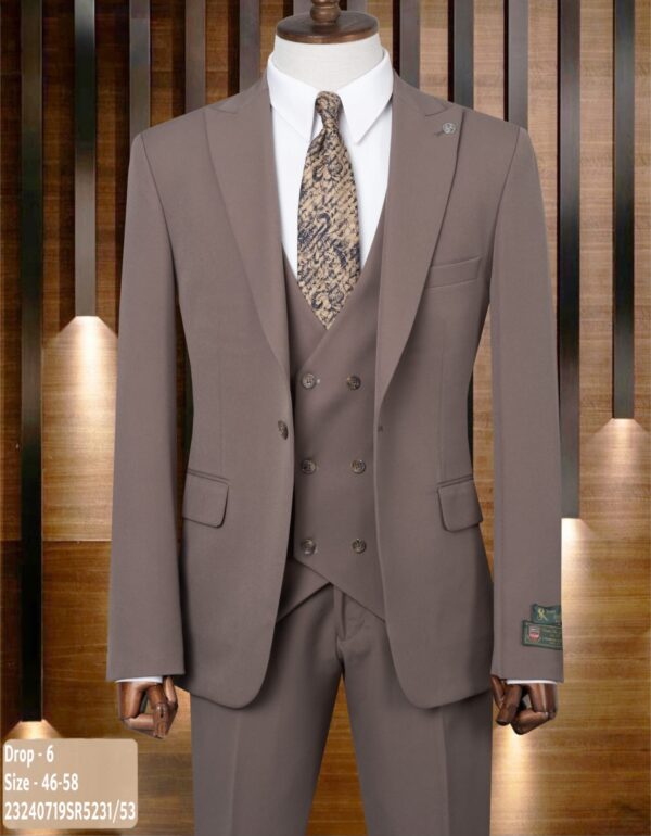 COSTUME 3 PIÈCES MARRON CLAIR