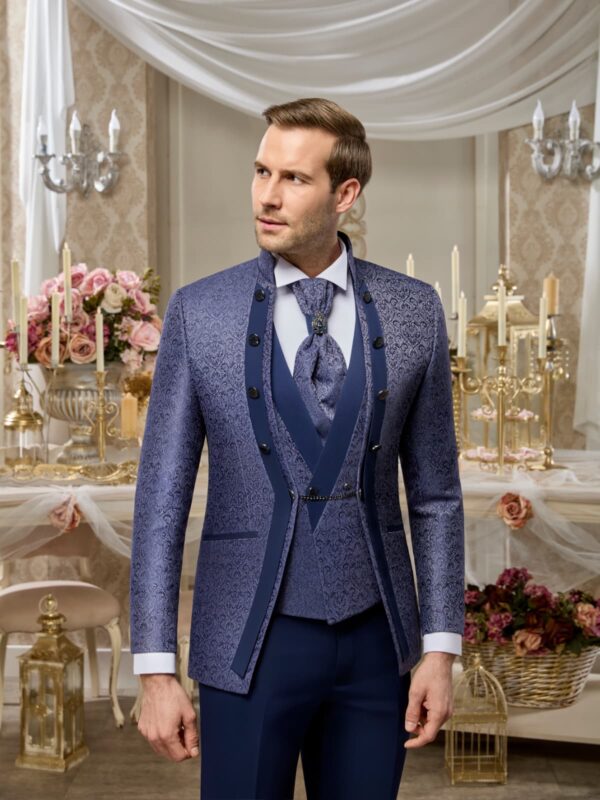 SMOKING PRESTIGE BLEU A MOTIFS COL MAO