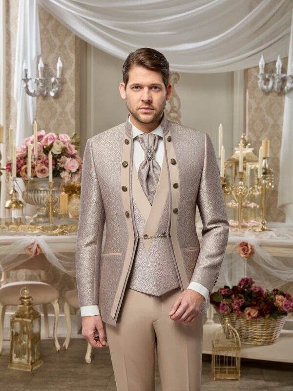 SMOKING PRESTIGE BEIGE A MOTIFS COL MAO