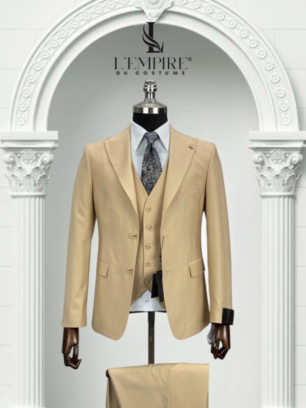 COSTUME 3  PIÈCES  CAMEL BEIGE