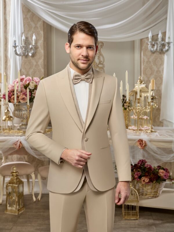SMOKING PRESTIGE BEIGE COL POINTE