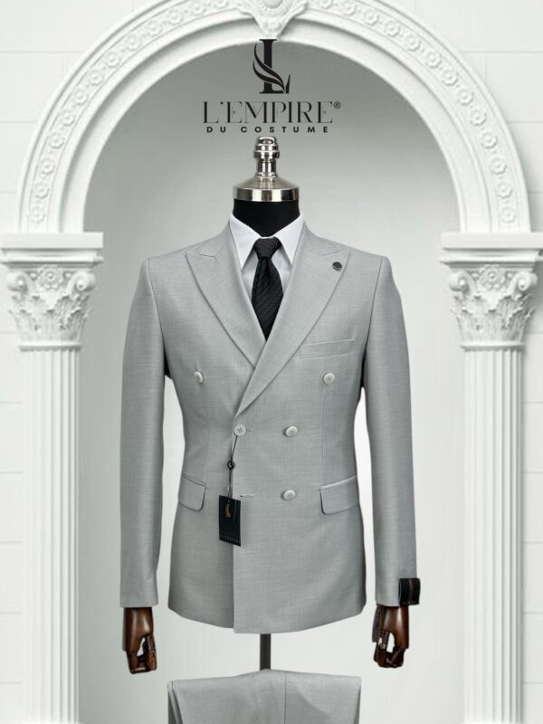 COSTUME CROISÉ GRIS