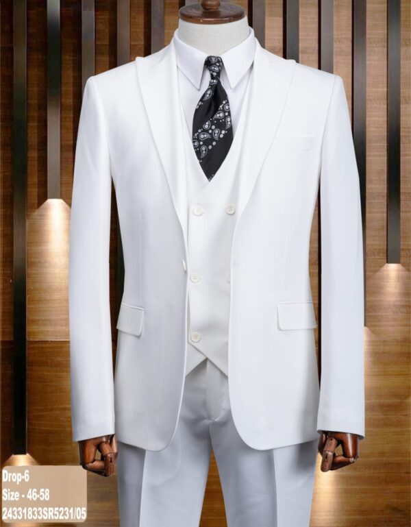 COSTUME 3 PIÈCES BLANC