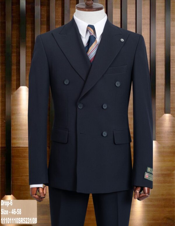 COSTUME CROISÉ BLEU NUIT