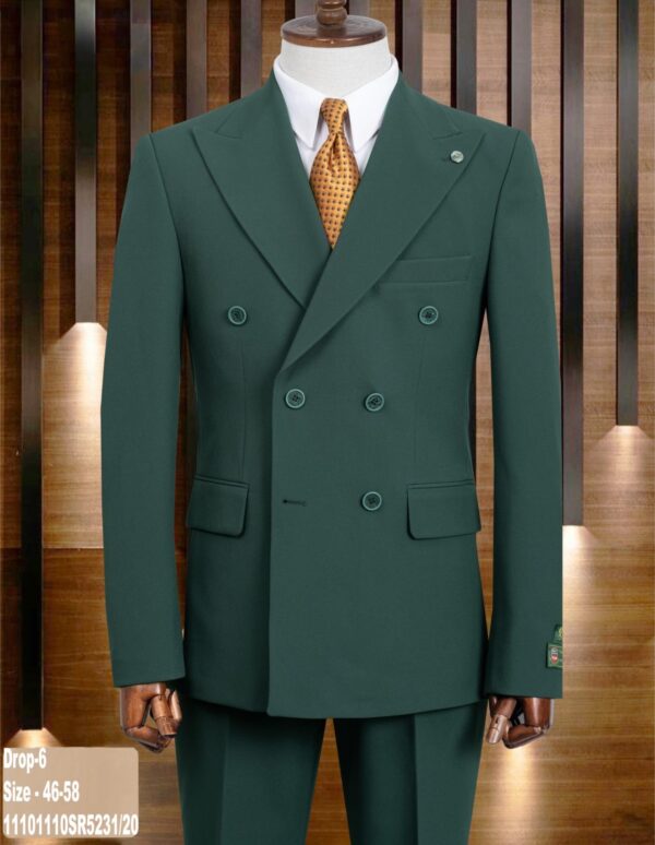 COSTUME CROISÉ VERT FORÊT