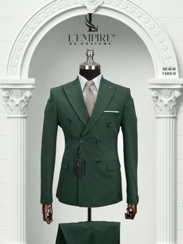 COSTUME CROISÉ VERT FORÊT
