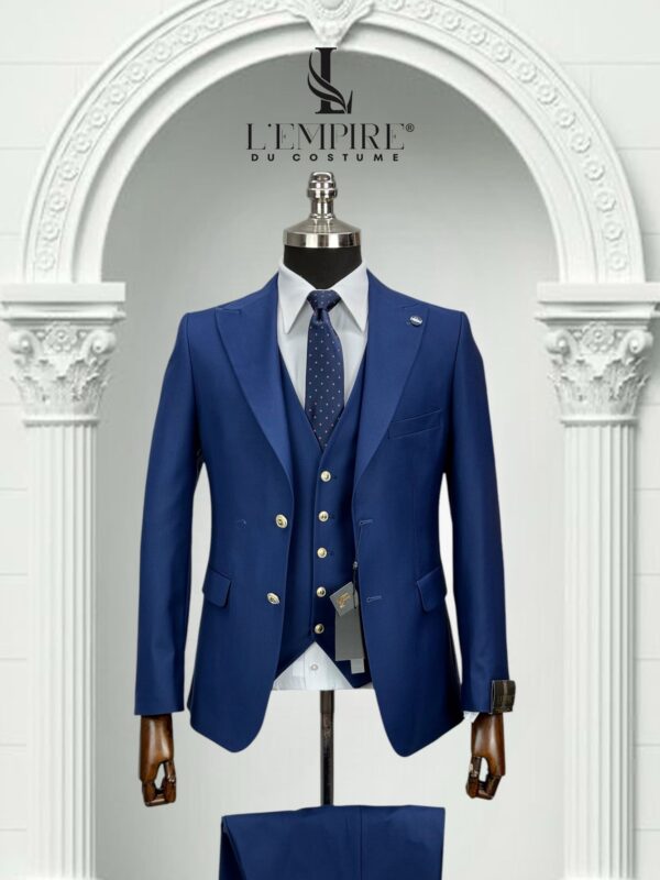 COSTUME 3 PIÈCES BLEU ROI